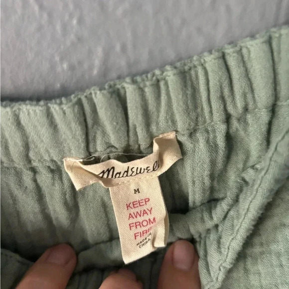 Madewell | gauzey | tie shoulder | flowy | crop | medium - Picture 10 of 10